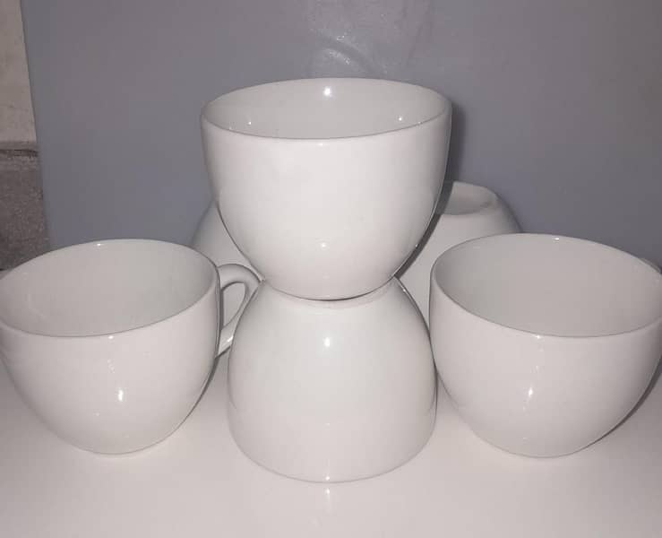 Set of Lightweight Ceramic Teacups 200ml (6 Peices) 5