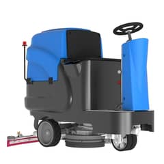 Ride on floor scrubber machine