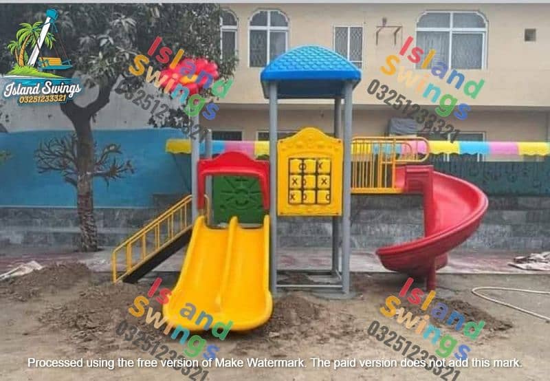 park equipment/Park swings/kids slides/outdoor swings/play areas/slide 2