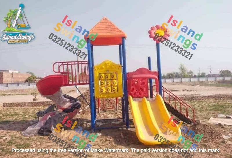 park equipment/Park swings/kids slides/outdoor swings/play areas/slide 4