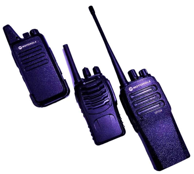 New Wireless Motorola GP328 Motrola MT-828 Moto Slim Walkie Talkie Set 1