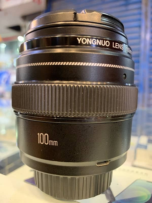 dslr camera lens yongno 100mm 10 by 10 contact 03212306356 3