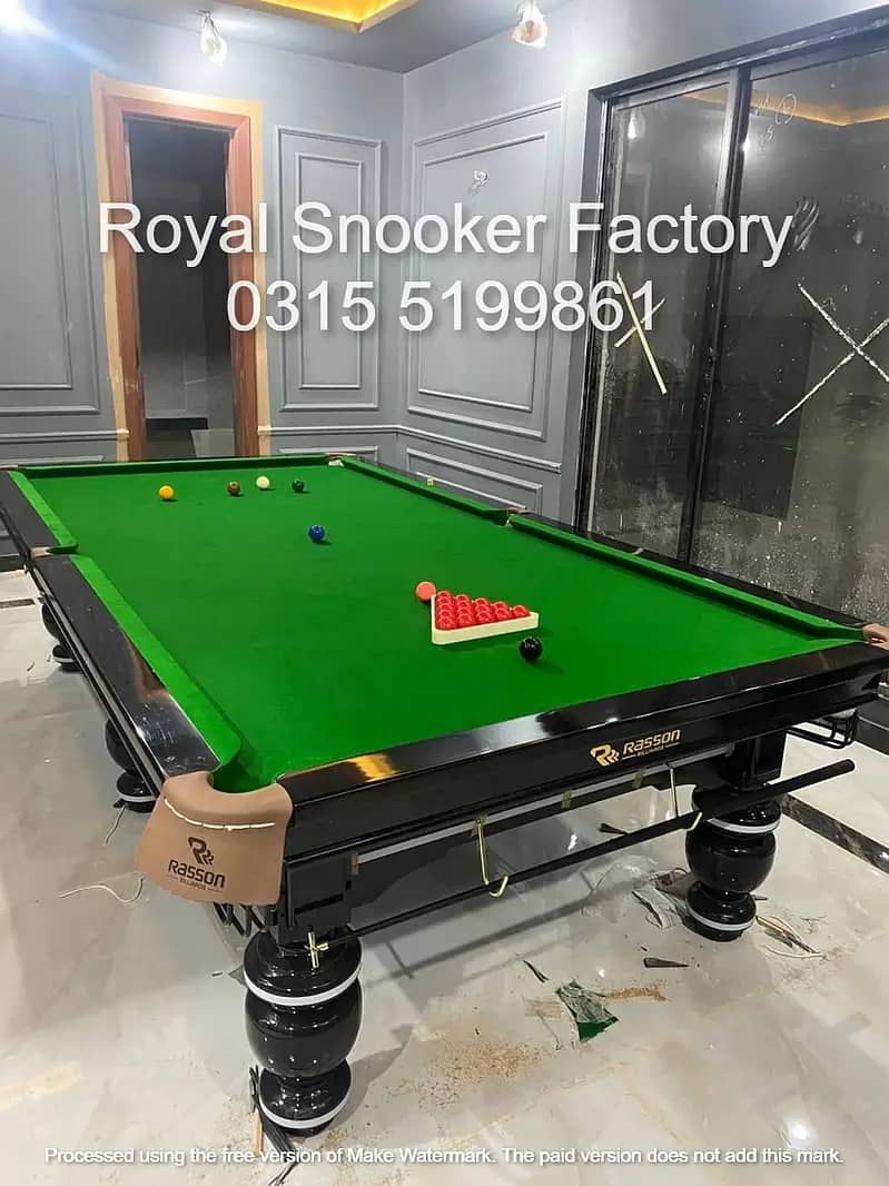 Snooker Table For Sale / Billiards Tables/ Rasson Table / Snooker 13