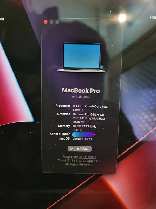 macbook pro 2017 16/1 tb 4 gb graphic card 2