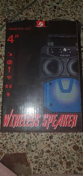 wireless speaker "model: KTS-1371" 2