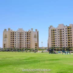 Bahria heights Tower B first floor outer Park face brand new apartment available for rent 03135549217