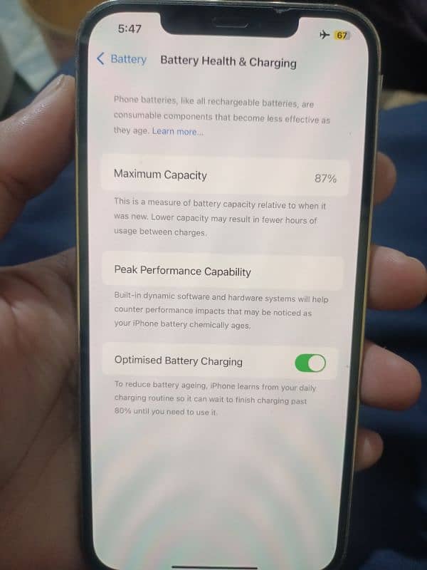 WhatsApp 03479468960  iPhone 12 Pro Max  JV Battery Health 87% 256GB 6