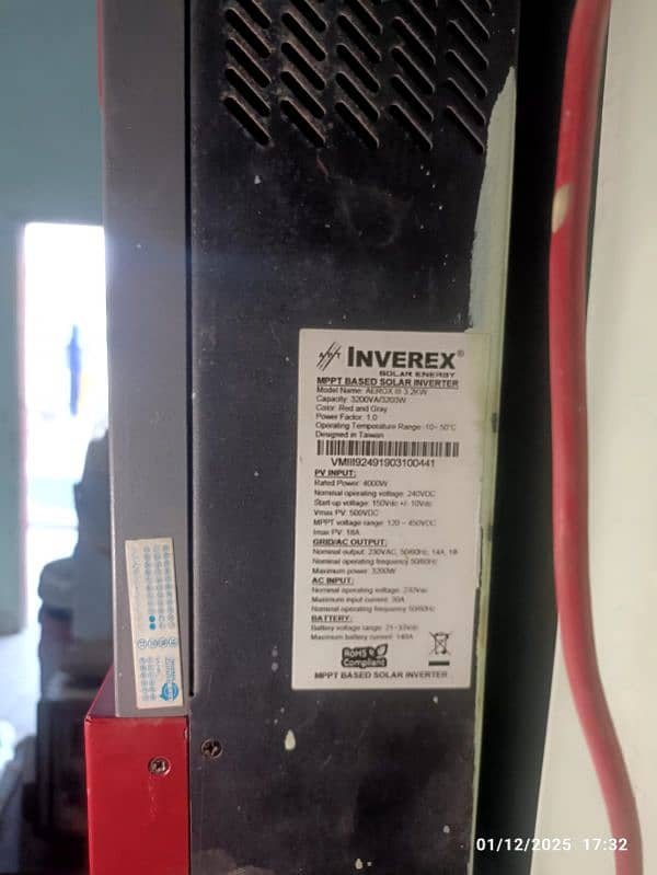 INVEREX AEROX III 3.2 KW on grid inverter Urgently sale 3