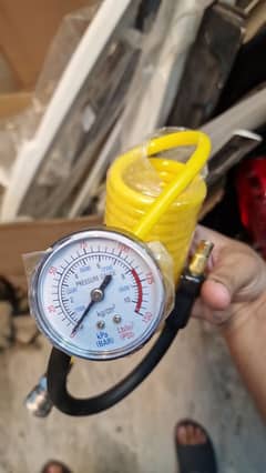 Double Cylinder Tire pressure inflator gauge