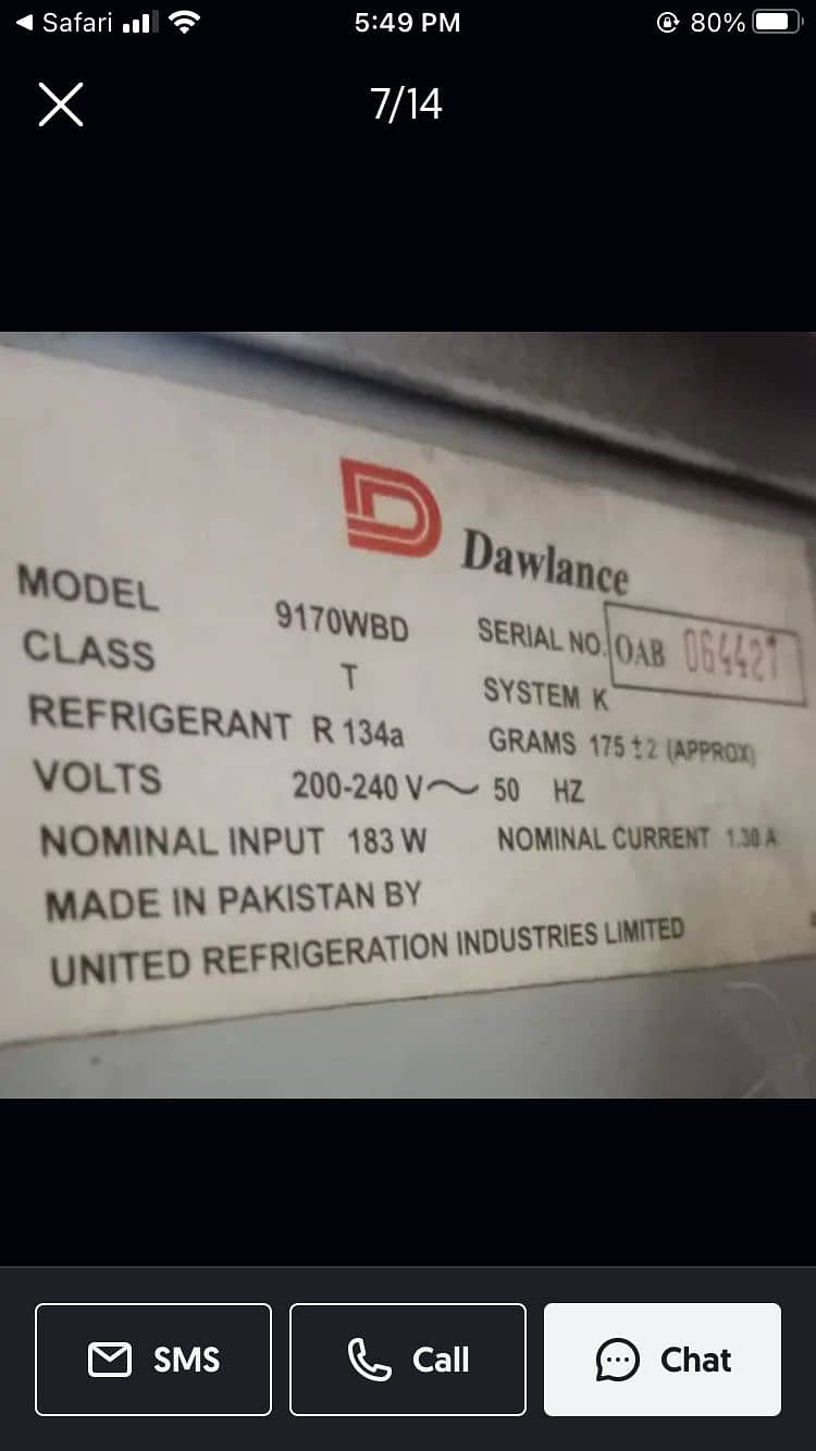 Dawlance fridge 100% working 7