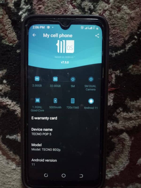 tecno pop 5 used mobile 0