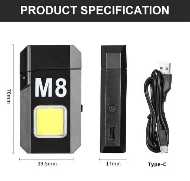 Electric Lighter with Led flash light 3