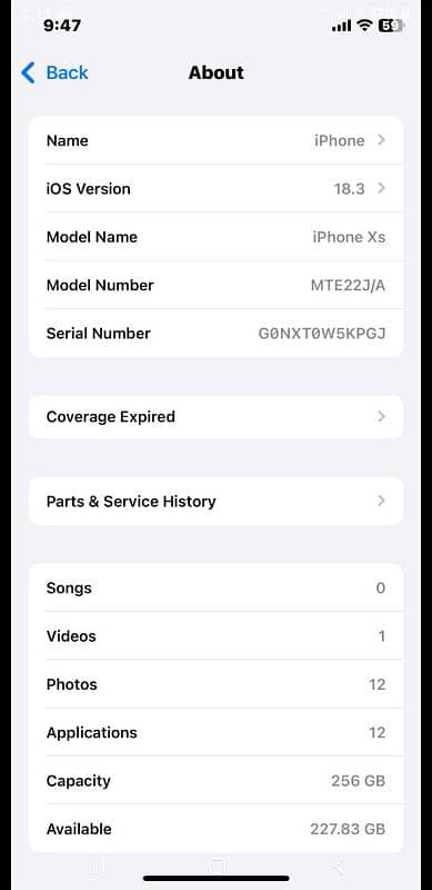 Iphone xs Non Pta 256 gb (full okay read caption) 7