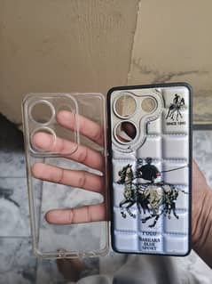 Tecno camon 20 back cover one is brand new cover one is slightly use