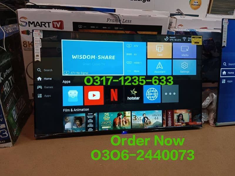 led tv Sale' 32" 43" 48" 55" 65" 75" 85" New Smart Wifi Led Tv 0