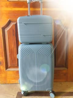 carry on suitcase 20 inch with 13 inch carry case premium abs material