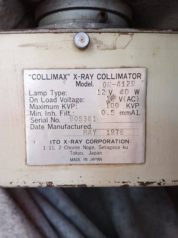 COLLIMAX X-RAY MACHINE 2