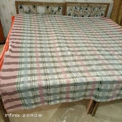 iron 2 single bed for sale