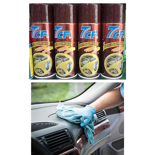 7CF DASHBOARD LEATHER & TYRE WAX 450ml 3