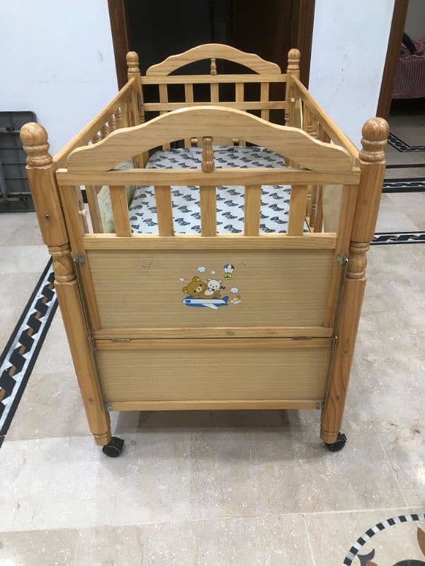 crib cot along with mattress 2