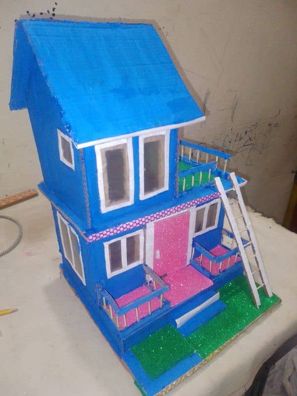 Handmade Mini Doll House | Unique Cardboard Creation" 1