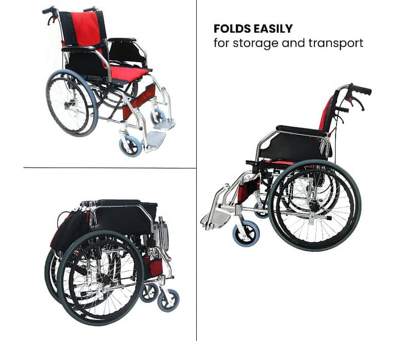 LIGHTWEIGHT COMPACT DURABLE WHEELCHAIR 23500/- 2