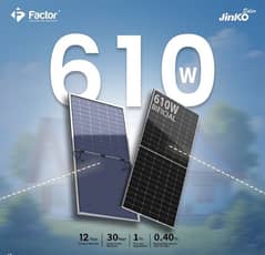 Longi 610w Bifacial N type 12years warranty 30years life