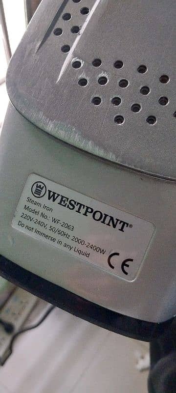 Steam Iron - Westpoint (WF 2063) 3