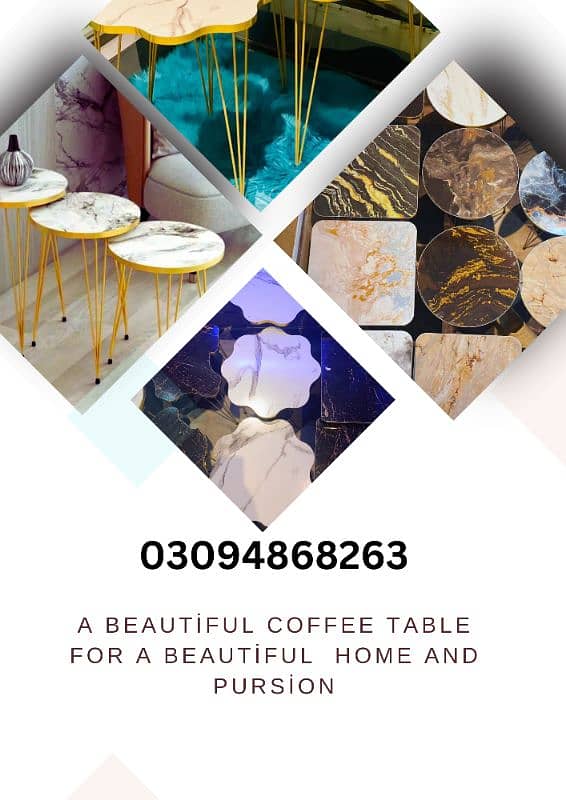 a luxury coffe table  brand new 0