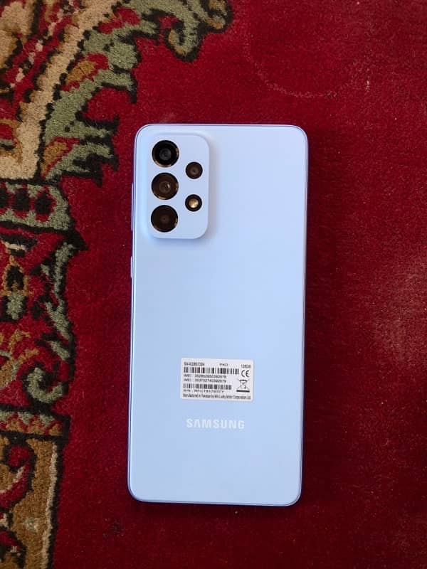 SAMSUNG A33 (5G)  8/128gb SKY BLUE FRESH CONDITION 0