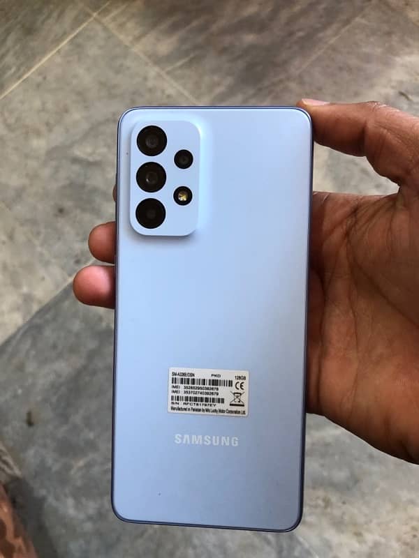 SAMSUNG A33 (5G)  8/128gb SKY BLUE FRESH CONDITION 1