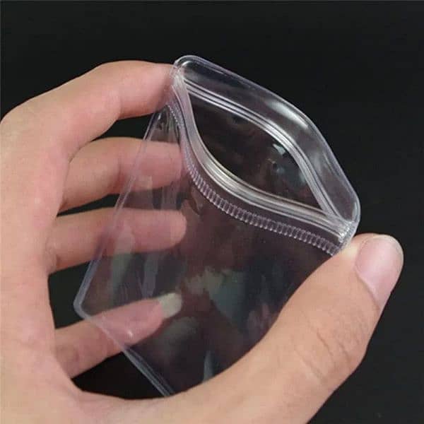 5 PCS PVC Self Sealing Jewelry Transparent Storage Pouches 2