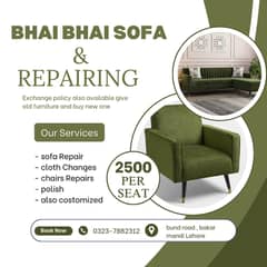 Sofa Poshish / Sofa Repair/ Fabric change / L Shape Sofa / Bed poshis