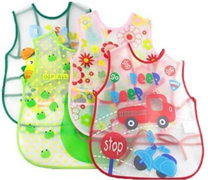 Waterproof Feeding Baby Bibs  Random Colours   *Rs 550/-* 1