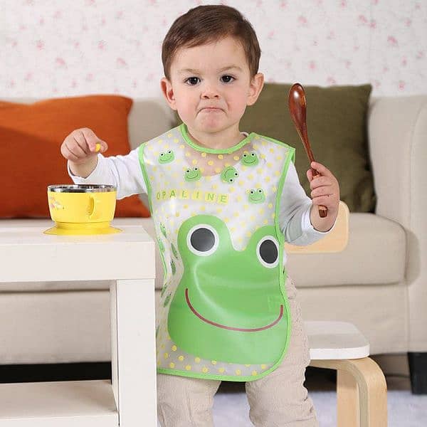 Waterproof Feeding Baby Bibs  Random Colours   *Rs 550/-* 3