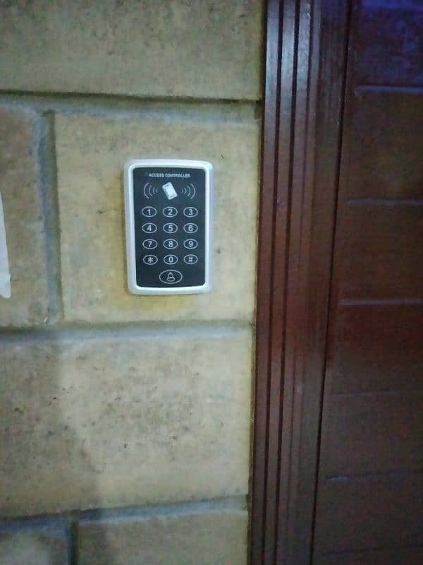 Digital keypad pin card electronic automatic magnetic door lock access 0