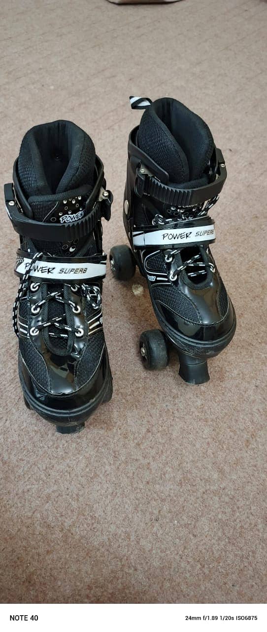 Quad roller skates- Like New! Used Only Twice. 0