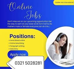 online jobs/full time/part time/simple typing jobs for boys and girls