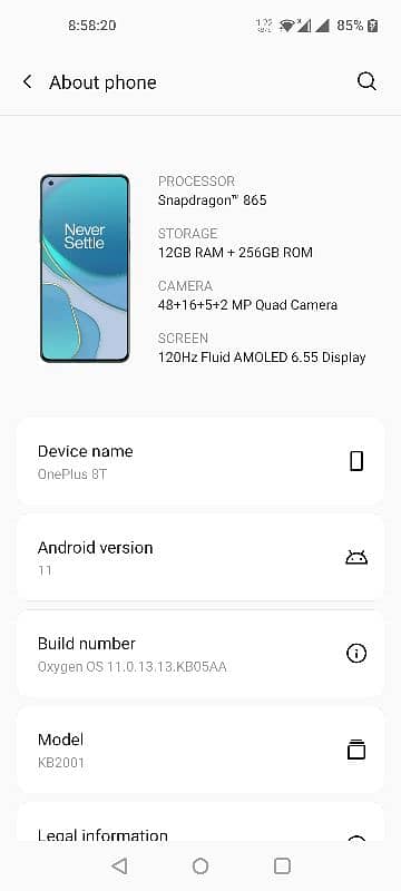 one plus 8t 12/256GB 0