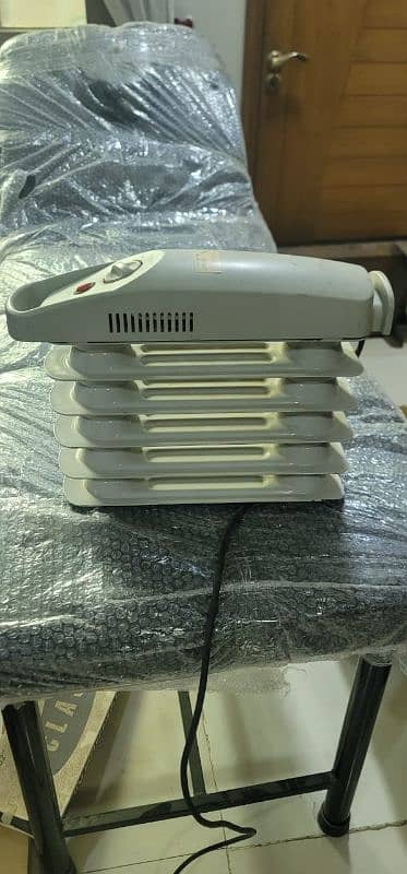 Tesco 7 Fins Electric Heater with Adjustable Thermostat 0