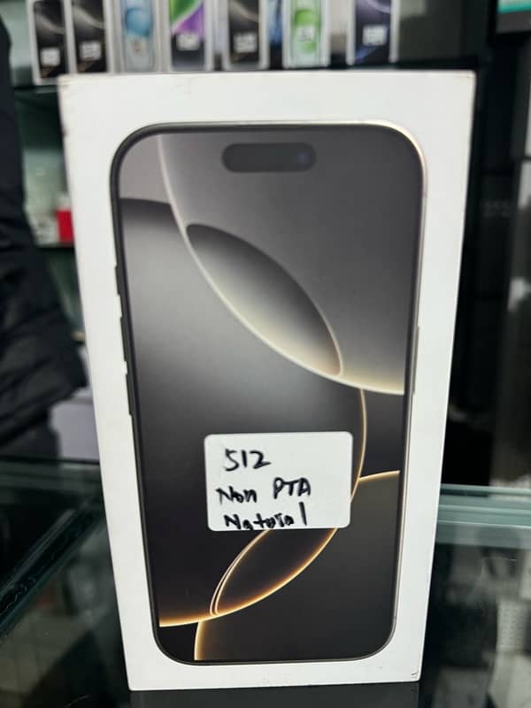 IPHONE 16 PRO 512 GB NATURAL TITANIUM NON PTA BOX PACK 0