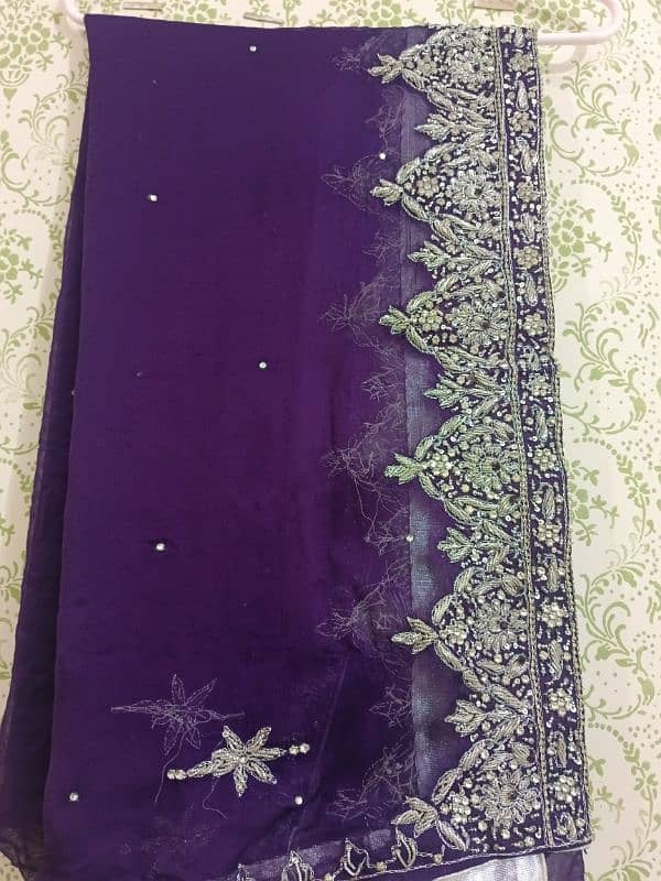 peech purple colour bridal dress fresh new design. 5