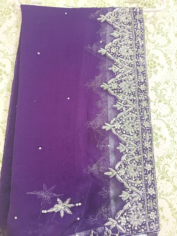 peech purple colour bridal dress fresh new design. 6