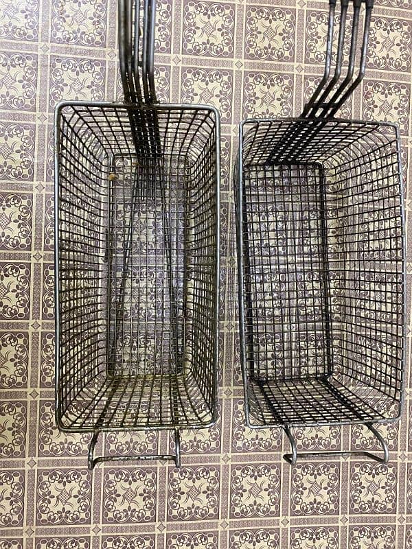 Stainless Metal Steel Deep Fryer Strainer Basket 0