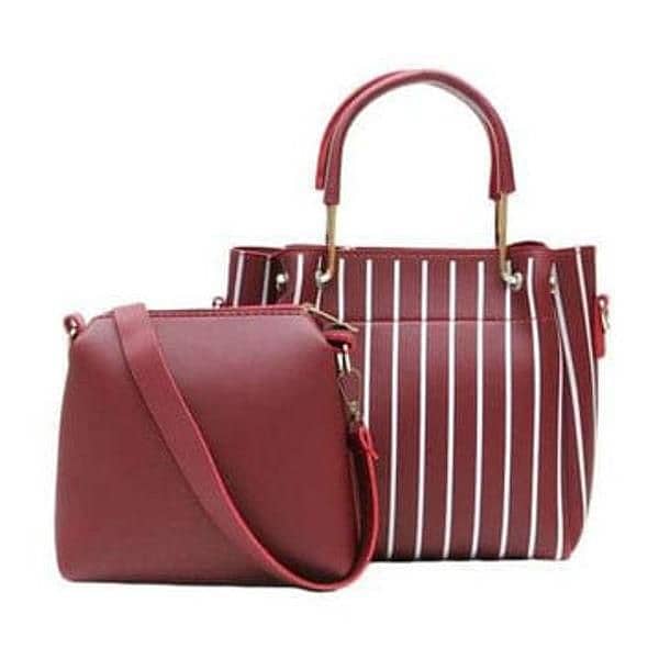 women PU Leather printed hand bags 3