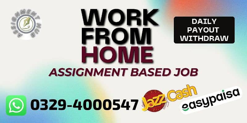 Online Part time/full time/home job/Assignments/Typing/Data entry/Ads 0