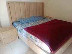 Double bed available for sale without mattress