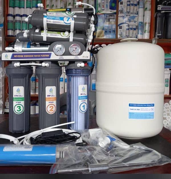 9 stage Reverse osmosis system with 5 Gallon big tank for homes 2