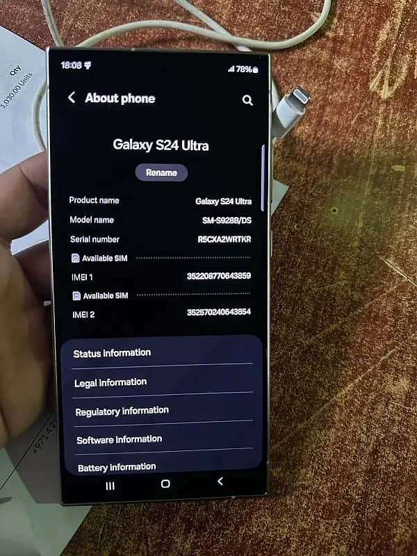 Samsung Mobile S24 Ultra 4