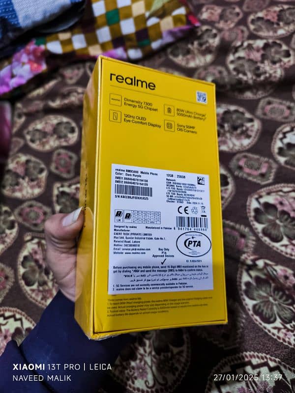 Realme 13 plus 12+12/256 5G company pack official 3